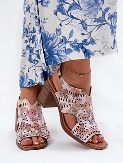 Dámské sandály RM24125 růžové - Jezzi