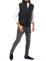 Pánská prošívaná vesta černá FashionStreet TX4234
