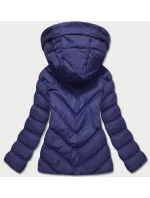 Tmavě modrá krátká dámská zimní bunda (5m725-215) Tmavě modrá krátká dámská zimní bunda (5m725-215)