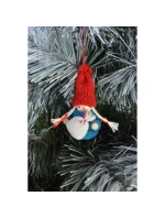 DEKORATIVNÍ PANENKA S TAŠKOU MODRÁ DÍVKA 7,5 CM