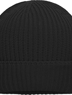 Daiber MB 7409 Pletená čepice z bio bavlny 03.7409 black