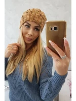 Fleecová čepice Roksana K209 hnědá Fleecová čepice Roksana K209 hnědá