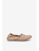 Elegantní Velurové Espadrilky S Květinami Dámské Béžové Zazoo 10177