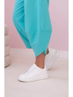 Bavlněná mikina kalhotový set mint