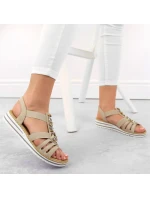 Pohodlné sandály Rieker W RKR680 beige Pohodlné sandály Rieker W RKR680 beige