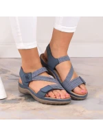 Pohodlné modré sandály Rieker W RKR587