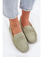 Dámské Semišové Mokasíny Big Star RR274945 Zelené