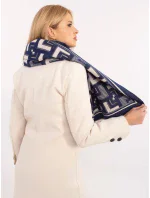 Šála AT SZ 23158.32 tmavě modrá a bílá