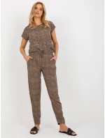 Kalhoty D73770M61869I hnědé