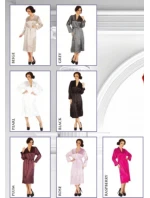 Dámský župan CLASSIC 798 Černá - DE LAFENSE