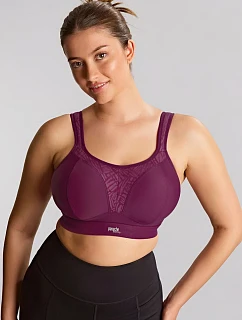 Sportovní podprsenka Panache 7341 34 D Bordó