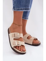 Dámské pantofle světle béžové Oliena