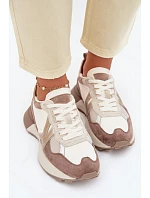 Dámské semišové tenisky Kobbo 66954 béžové