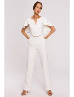 M670 Kombinéza s volánky - ecru