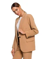 Dámské sako M602 hnědé - MOE Dámské sako M602 hnědé - MOE