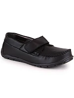 Chlapecké společenské mokasíny černé Kornecki 6804