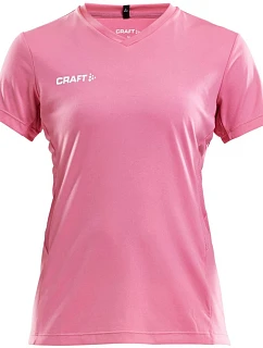Craft Teamwear Squad Go Jersey Solid W Dámské sportovní tričko s výstřihem do V 82.5566 pop