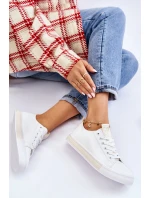 Dámské Tenisky Klasické Bílo-Béžove Ville