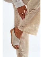 Pohodlné Dámské Sandály Na Klinu Inblu NG000002 Béžové Pohodlné Dámské Sandály Na Klinu Inblu NG000002 Béžové