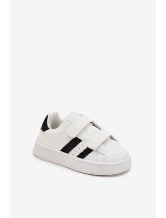 Dětské Sportovní Boty Sneakersy Z Eko Kůže Bílé Renel