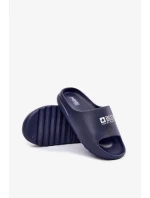 Pánské pěnové pantofle s logem Big Star – tmavě modré Pánské pěnové pantofle s logem Big Star – tmavě modré