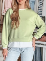 Dámská oversize mikina LUZZIO mint FashionStreet BY1381