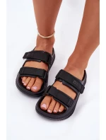 Dámské Pěnové Sandály Se Suchým Zipem Big Star RR274A527 Černé