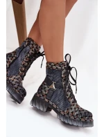 Kožené workery dámské Maciejka 07072-03 Multikolor