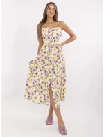 Šaty MI SK 23817 3.96 světle žlutá