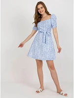 Dámské šaty LK SK 509002.03P bílo-modré - FPrice Dámské šaty LK SK 509002.03P bílo-modré - FPrice
