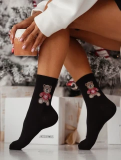 Ponožky Milena 0200-132 Medvídek ve svetru 37-41