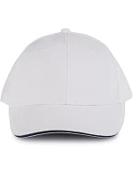 K-up KP 011 6 Panelová sandwich kšiltovka "Orlando" 20.0011 white/navy K-up KP 011 6 Panelová sandwich kšiltovka "Orlando" 20.0011 white/navy