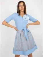 LK SK 506551 šaty.76P světle modrá LK SK 506551 šaty.76P světle modrá