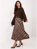 Sukně MI SD 8400.17 tmavě hnědá
