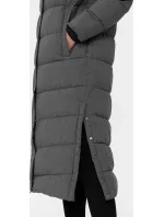 Dámský prošívaný kabát H4Z22-KUDP012-24S šedý - 4F