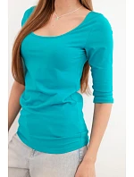 Halenka kulatý výstřih mořská