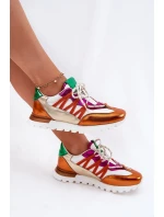 Kožené Polobotky Tenisky Dámské Artiker 56C1737 Multicolor Kožené Polobotky Tenisky Dámské Artiker 56C1737 Multicolor