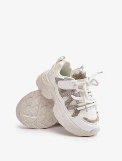 Dětské Tenisky S Křišťály Bílé Rianalla