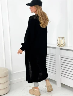 Svetr dlouhý kardigan černý