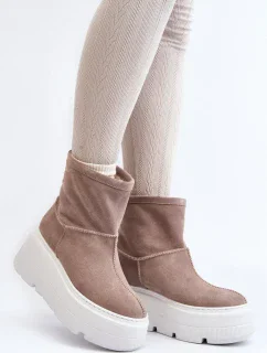 Boty na klínovém podpatku  model 191190 Step in style