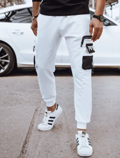 Pánské tepláky combat white FashionStreet UX4370