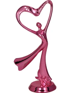 Plastová figurka růžová - tanec