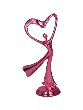 Plastová figurka růžová - tanec