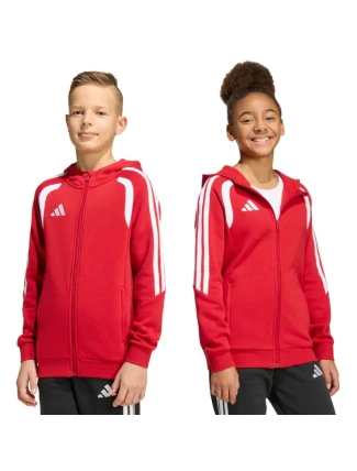 Dětská mikina adidas Tiro 26 League se zipem Červená KF9101