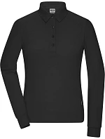 Daiber JN 1841 Dámské pracovní piqué polo s dlouhým rukávem 02.1841 black