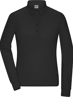 Daiber JN 1841 Dámské pracovní piqué polo s dlouhým rukávem 02.1841 black
