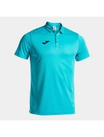 Pánské polo tričko Joma Polo Shirt Hobby S/S Fluor Turquoise