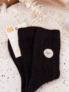 Dámské vlněné ponožky – černé