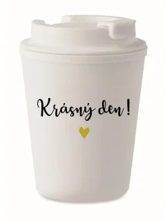 KRÁSNÝ DEN! - bílý termohrnek 300 ml