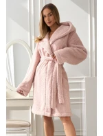 Dámský župan krátký HEAVEN 2555 Pudr růžová - L&L Lamp Dámský župan krátký HEAVEN 2555 Pudr růžová - L&L Lamp